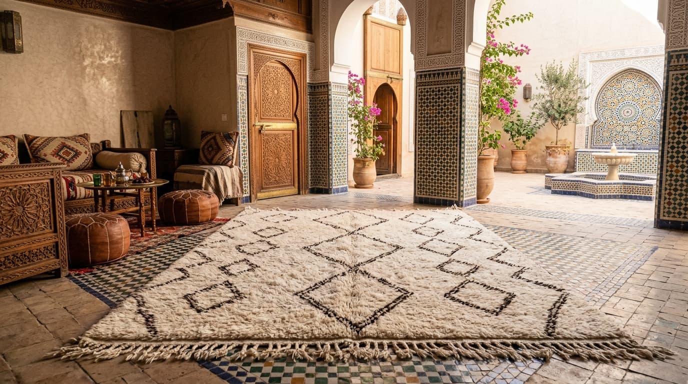 Moroccan Rug Background